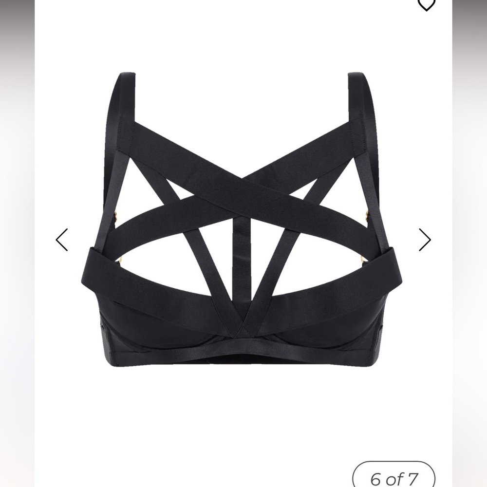 Agent Provocateur Whitney Black Strappy Lingerie Bra - Picture 2 of 9